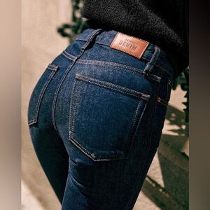 Sezane Le Brut jeans, indigo tall